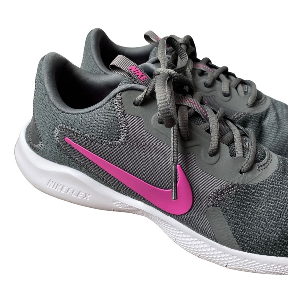 Nike Flex Experience Run 9 Running Shoe In Iron Grey & Pink - Picture 5 of 14